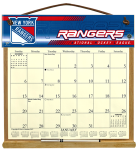 N Y Rangers Calendar Holder